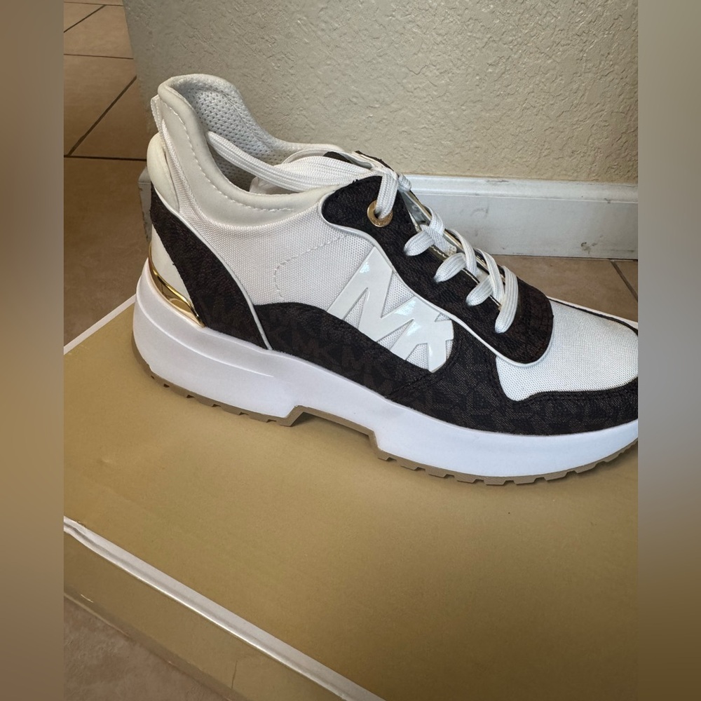 Michael Kors Muse Logo and Mesh Trainer shoes